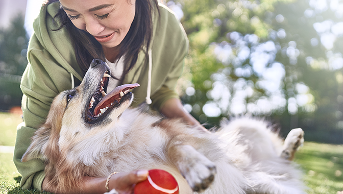 women with dog